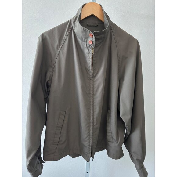 VTG London Fog Jacket 42R Large Harrington Zip Front 80s Retro Dadcore Old Money - Picture 9 of 15